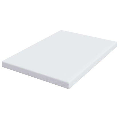 Matratzenauflage Weiß 140 x 200 cm Jacquard Stoff