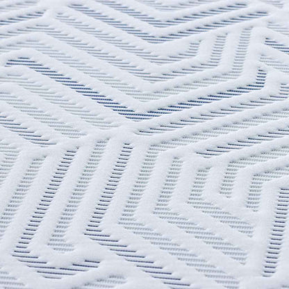 Matratzenauflage Weiß 140 x 200 cm Jacquard-Stoff