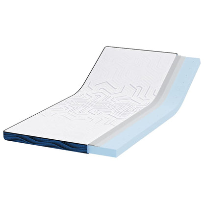 Matratzenauflage Weiß 120 x 200 cm Jacquard-Stoff