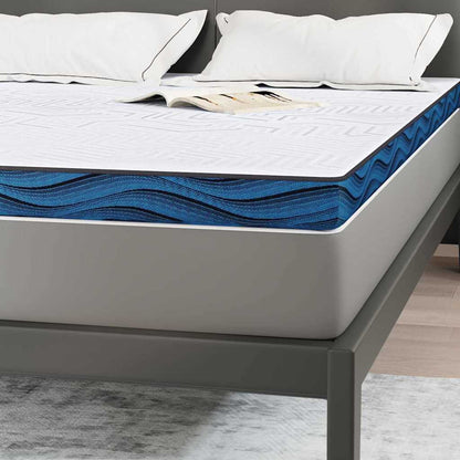 Matratzenauflage Weiß 140 x 190 cm Jacquard-Stoff