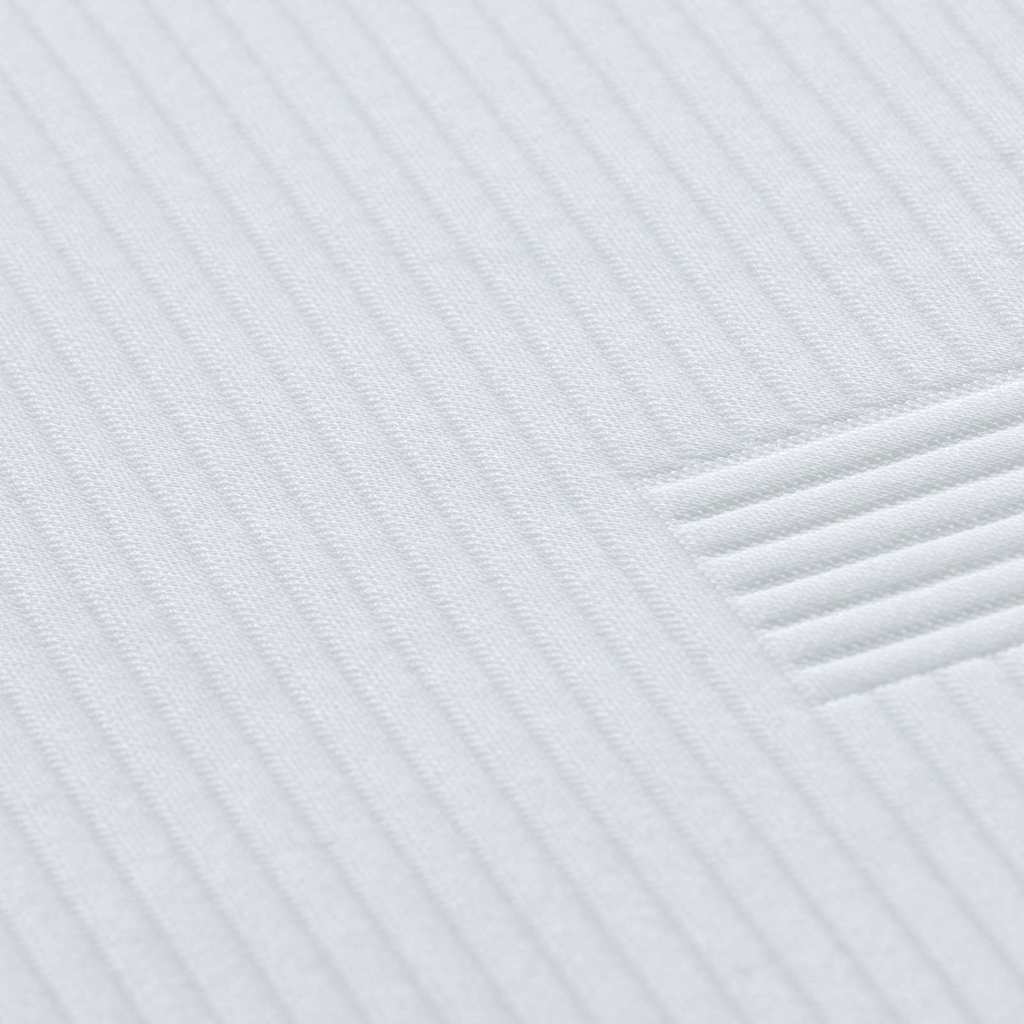 Matratzenauflage Weiß 90 x 190 cm Jacquard-Stoff