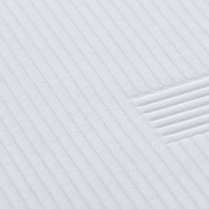 Matratzenauflage Weiß 90 x 190 cm Jacquard-Stoff