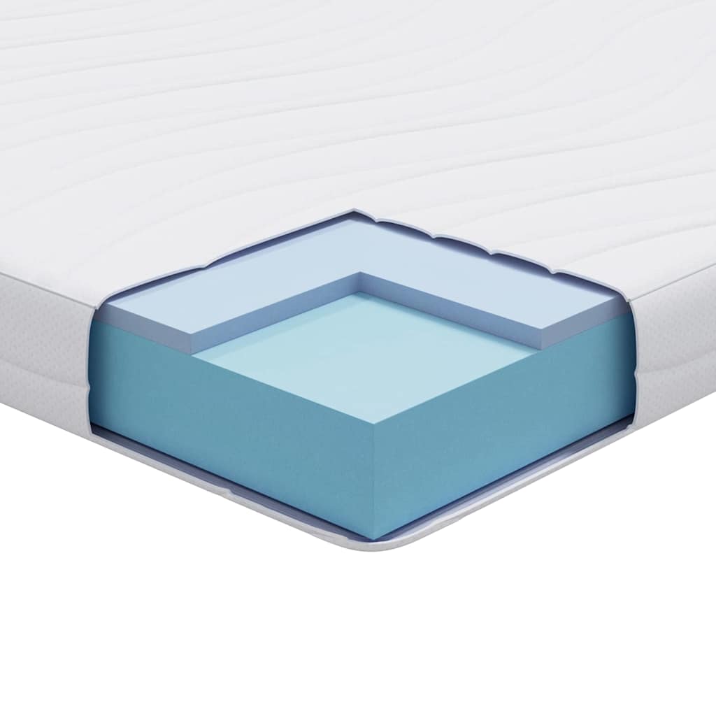 Matratze Weiß 120 x 200 cm Jacquard-Stoff