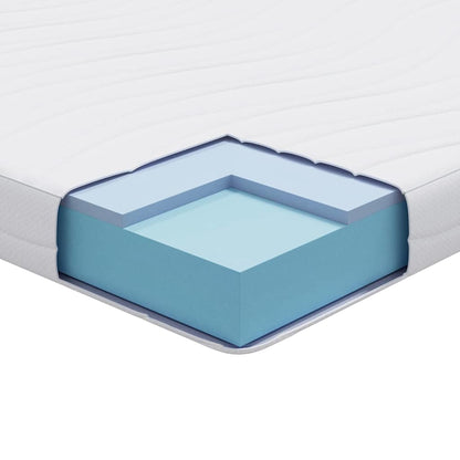 Matratze Weiß 160 x 200 cm Jacquard-Stoff