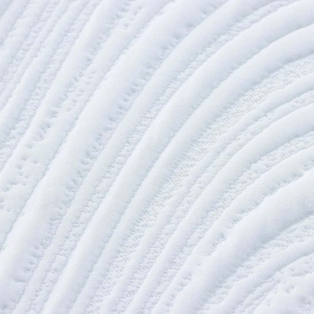 Matratze Weiß und Schwarz 80 x 160 cm Jacquard-Stoff