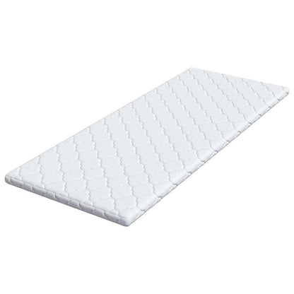 Kokosnuss Topper Weiß 70 x 200 cm Jacquard-Stoff
