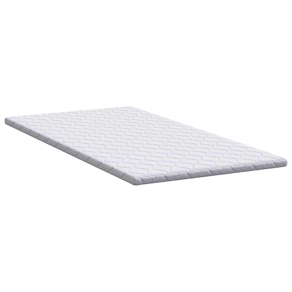 Kokosnuss Topper Weiß 90 x 190 cm Jacquard-Stoff