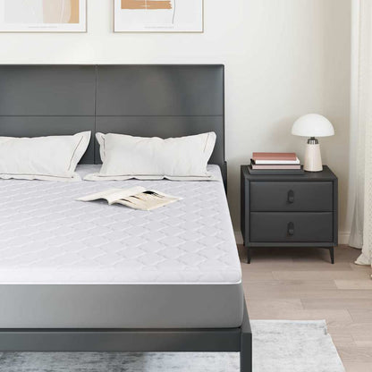 Kokosnuss Topper Weiß 140 x 190 cm Jacquard-Stoff