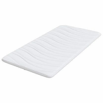 Matratzenauflage Weiß 90 x 200 cm Strickstoff