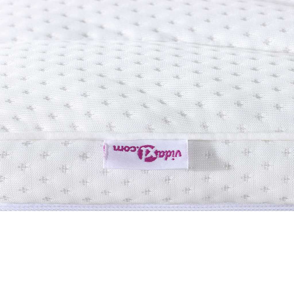 Matratzenauflage Weiß 100 x 200 cm Strickstoff