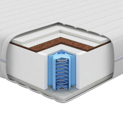 Matratze Weiß 120 x 200 cm Taschenfeder