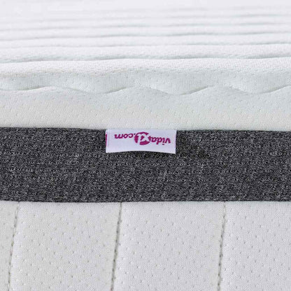 Matratze 2 pcs Weiß und Grau 70 x 190 cm Bonell Feder