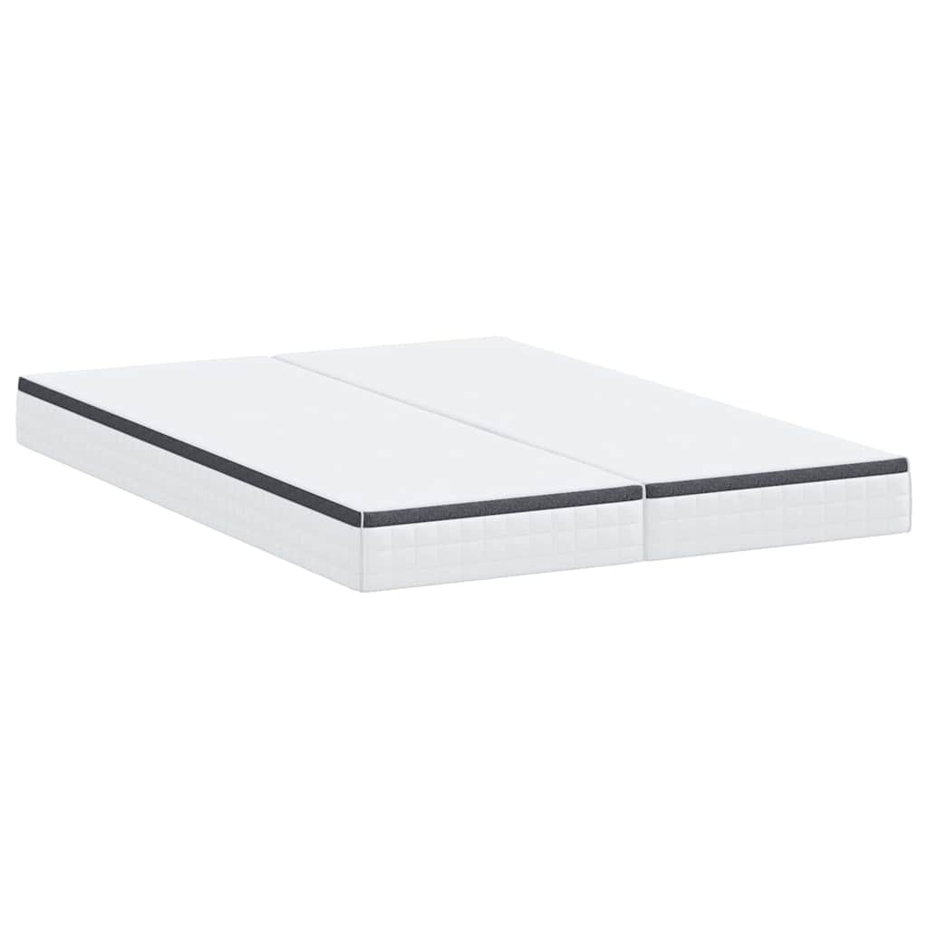 Matratze 2 pcs Weiß und Grau 80 x 200 cm Bonell Feder