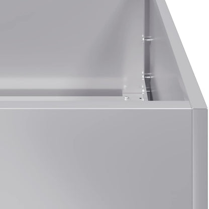 Pflanzkübel 80x40x40 cm Verzinkter Stahl