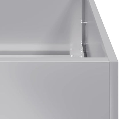 Pflanzgefäß 360x40x40 cm Stahl verzinkt