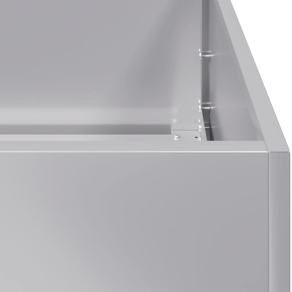 Pflanzkübel 80x80x80 cm Verzinkter Stahl