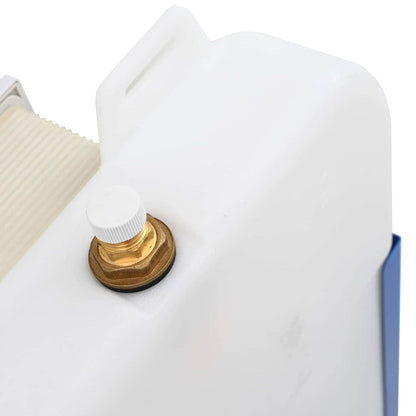 Spülkastenrahmen mit Speicher Weiß 50 x 8 x 131 cm Stahl