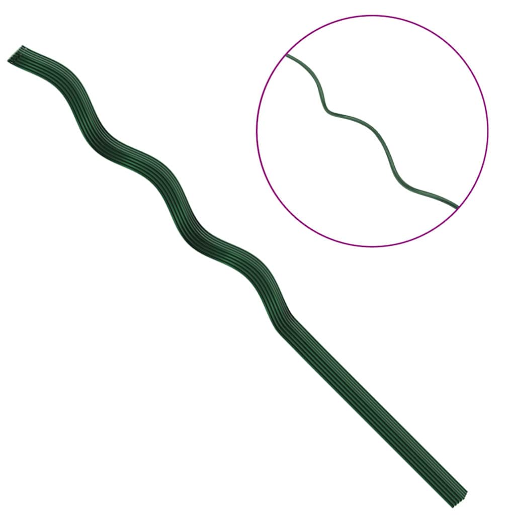 Pflanzenstütze 20 pcs Grün 110 x 0.6 x 0.6 cm Stahl