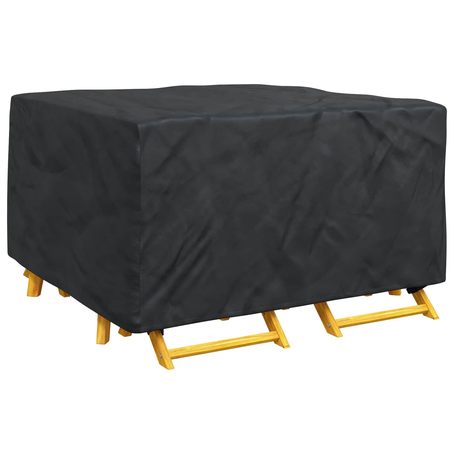 Möbelbezug Uni Schwarz 150 x 150 x 75 cm 420D