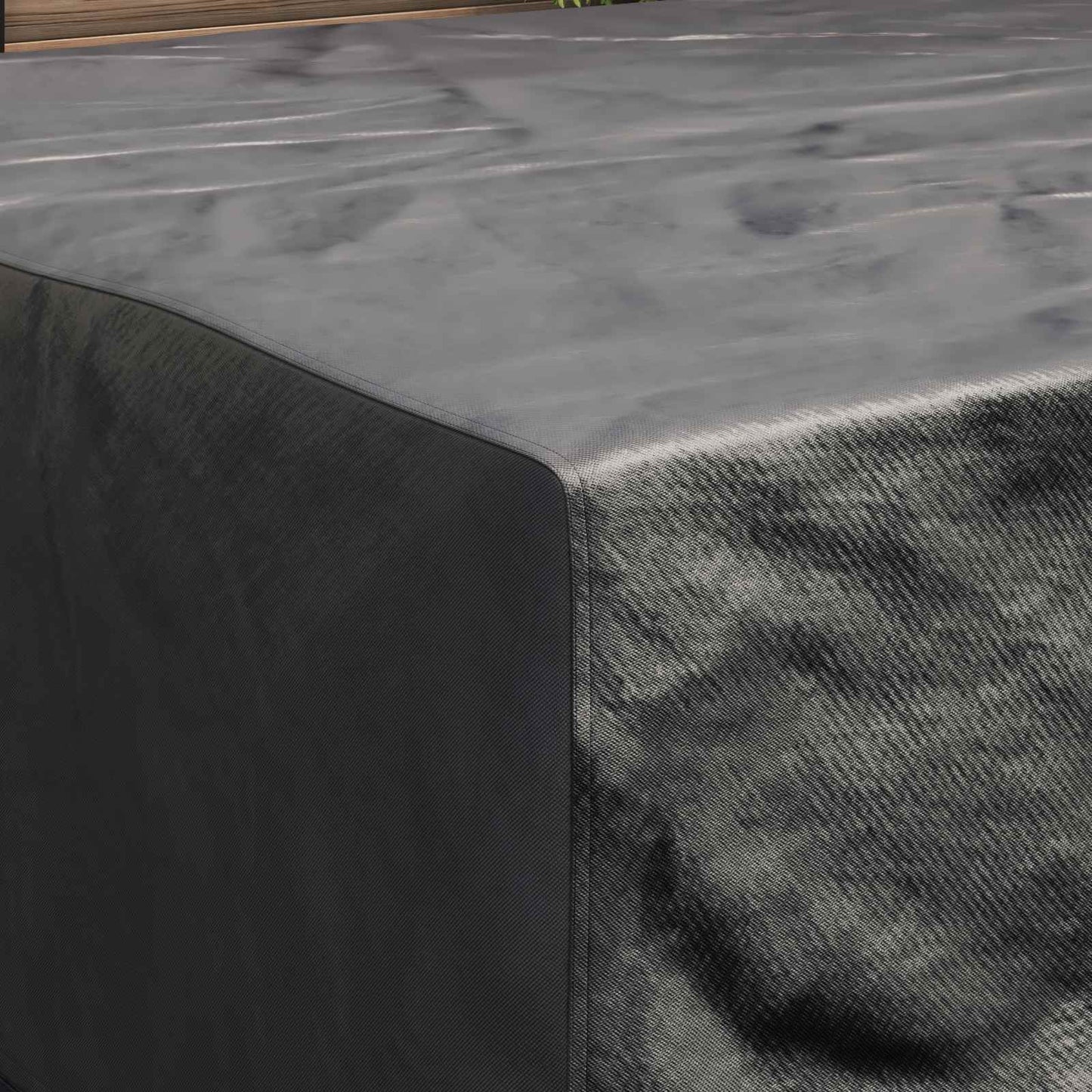 Möbelbezug Uni Schwarz 200 x 190 x 85 cm 600D