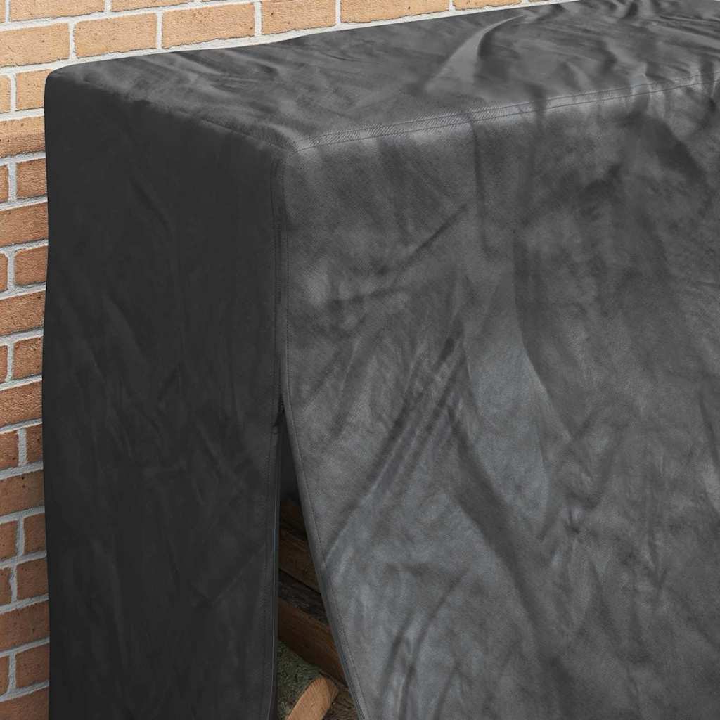 Abdeckung für Kaminholzregal Schwarz 61 x 122 x 106 cm Stoff