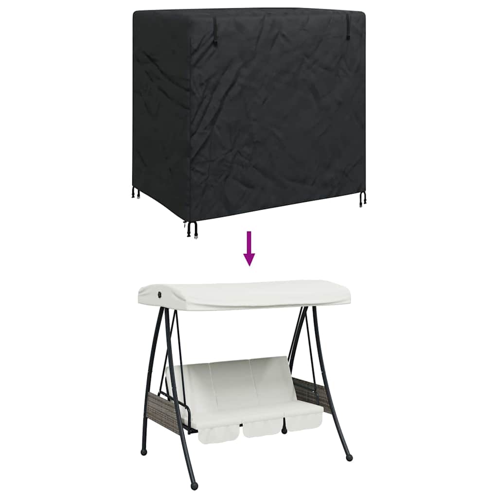 Hollywoodschaukel-Abdeckung Schwarz