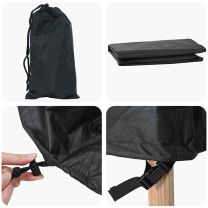 Gartenmöbelabdeckung Schwarz 279 x 279 x 105 cm 420D-Gewebe