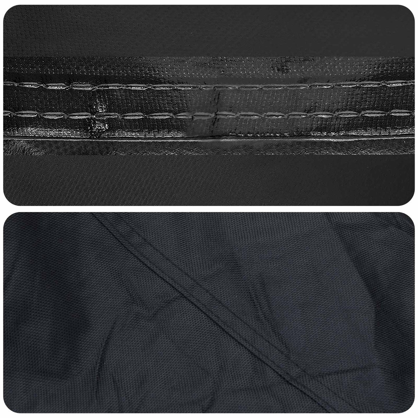 Tischdecken Uni Schwarz 202 x 102 x 15 cm Stoff