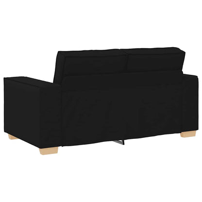 2-Sitzer Sofa Schwarz 160x78x84 cm Stoff