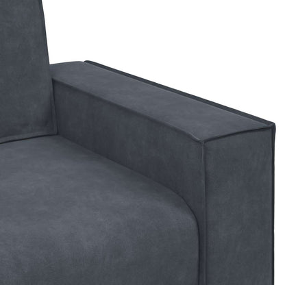 2-Sitzer-Sofa Dunkelgrau 160x78x84 cm Samt