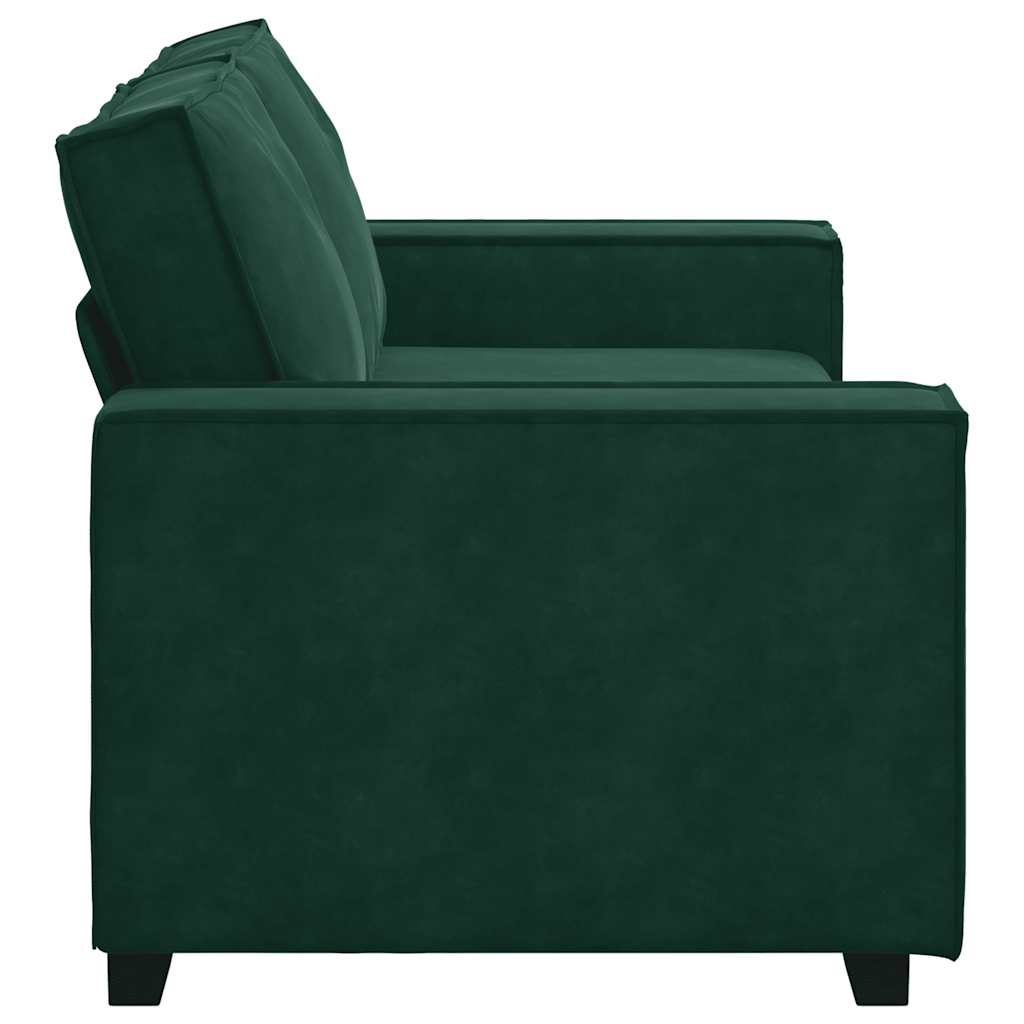 2-Sitzer-Sofa Dunkelgrün 180x78x84 cm Samt