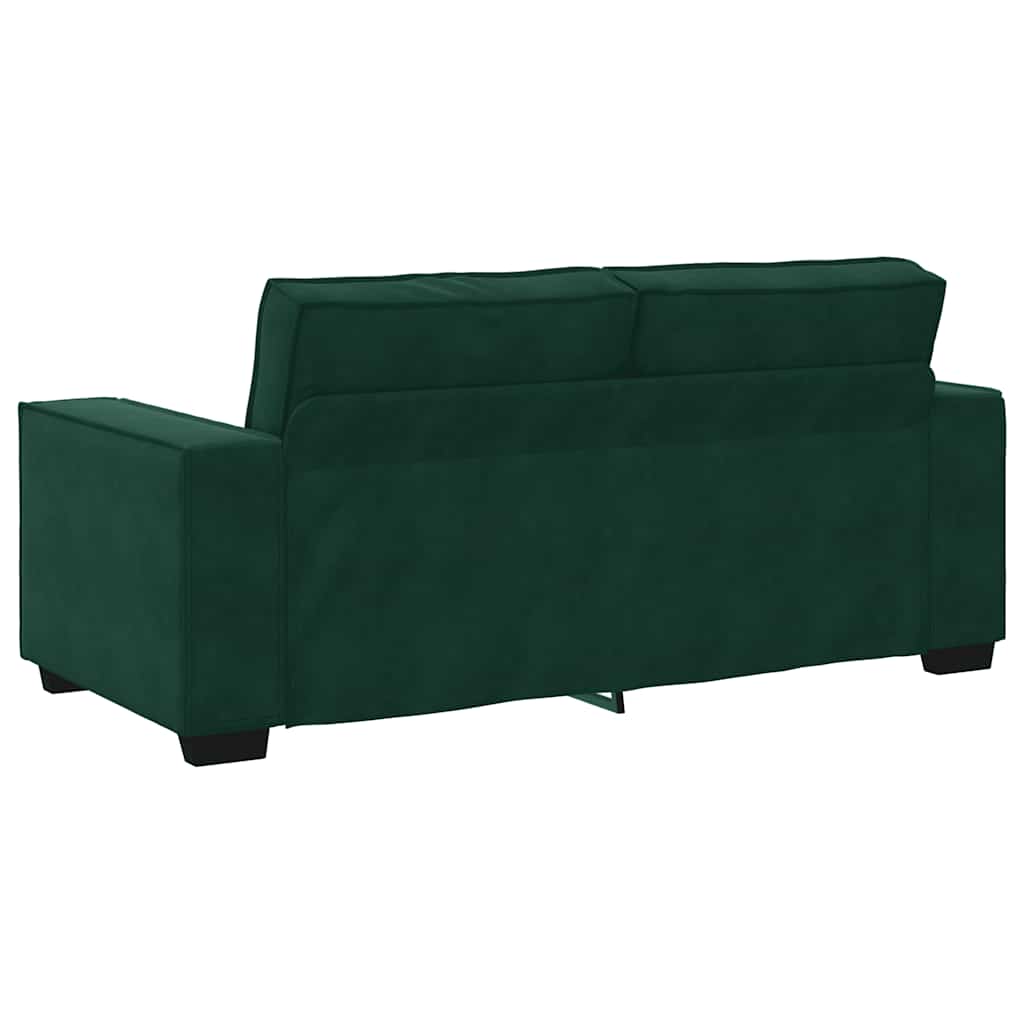 2-Sitzer-Sofa Dunkelgrün 180x78x84 cm Samt