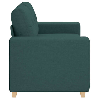 Loveseat Sofa Dunkelgrün 160x77x82 cm Stoff