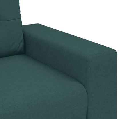 Loveseat Sofa Dunkelgrün 160x77x82 cm Stoff