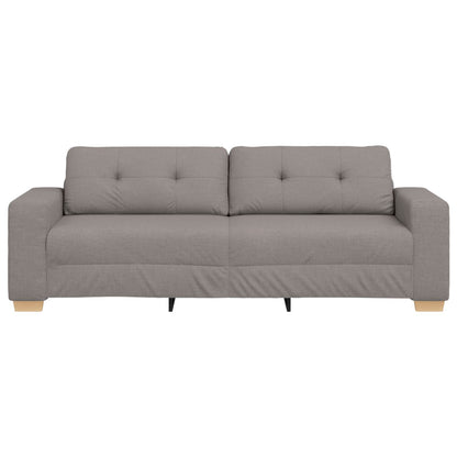 Sofa Taupe 221 x 80 x 80 cm Stoff