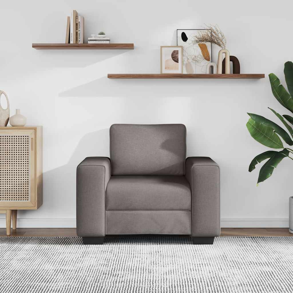 Sessel Taupe 100x77x82 cm Stoff