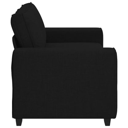 2-Sitzer-Sofa Schwarz 180x77x82 cm Stoff