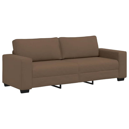 3-Sitzer-Sofa Braun 220x77x82 cm Stoff