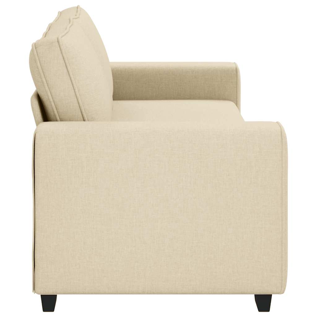 3-Sitzer-Sofa Creme 220x77x82 cm Stoff