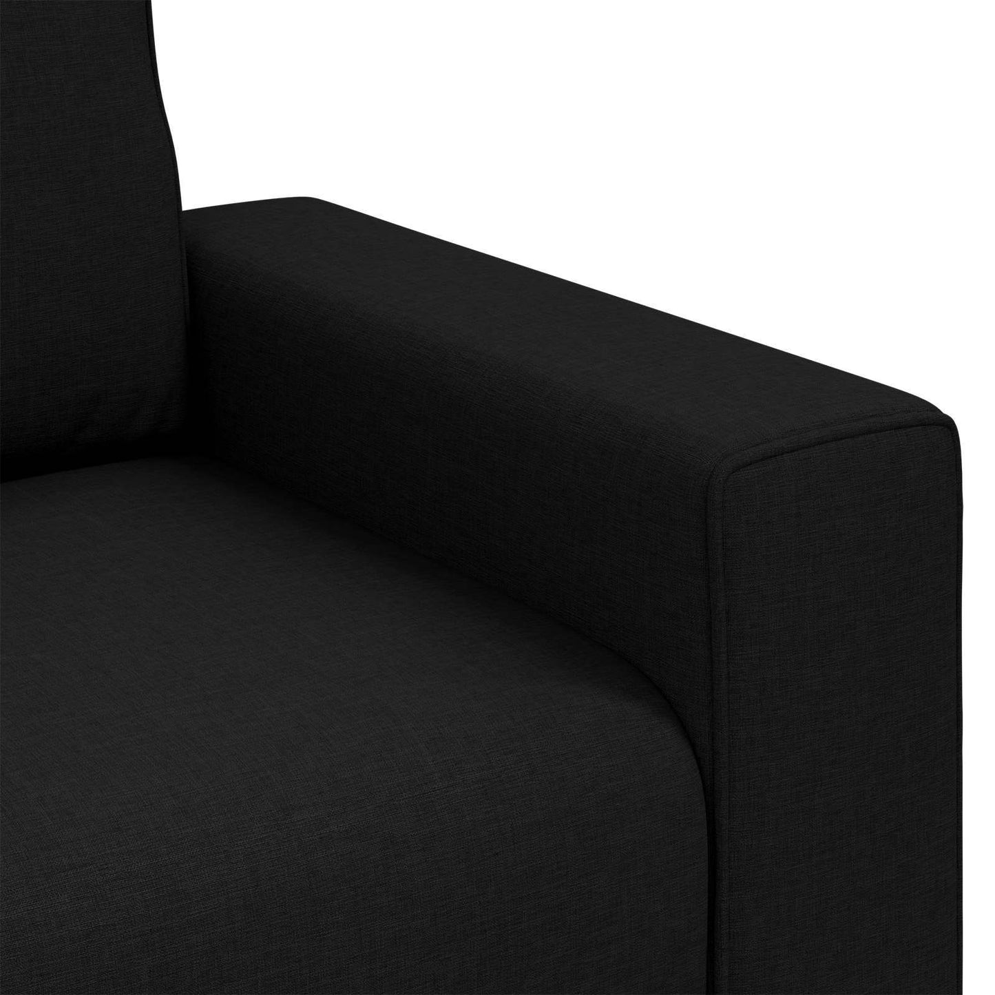 Sofa Schwarz 100 x 80 x 82 cm Stoff