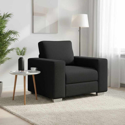 Sofa Schwarz 100 x 80 x 82 cm Stoff