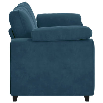 Zweisitzer-Sofa Blau 180x77x82 cm Samt