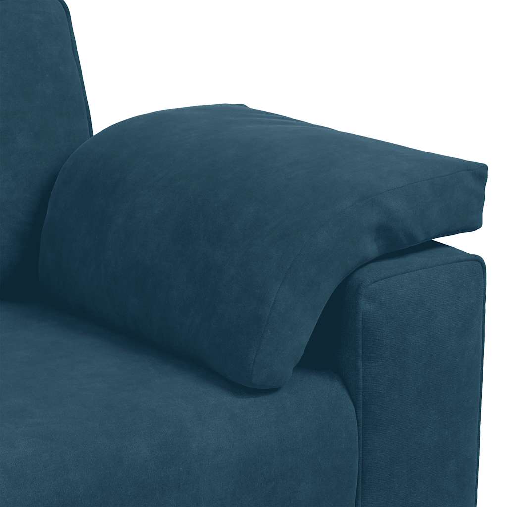 Zweisitzer-Sofa Blau 180x77x82 cm Samt