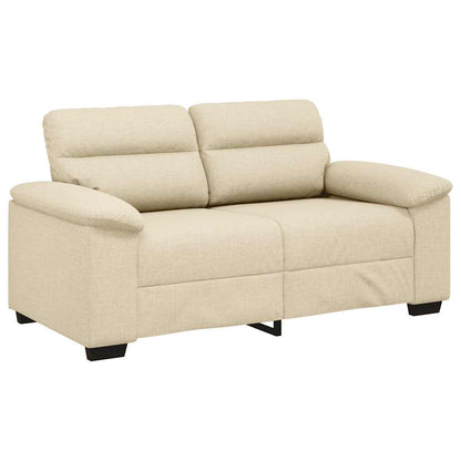 2-Sitzer-Sofa Creme 160x81x84 cm Stoff