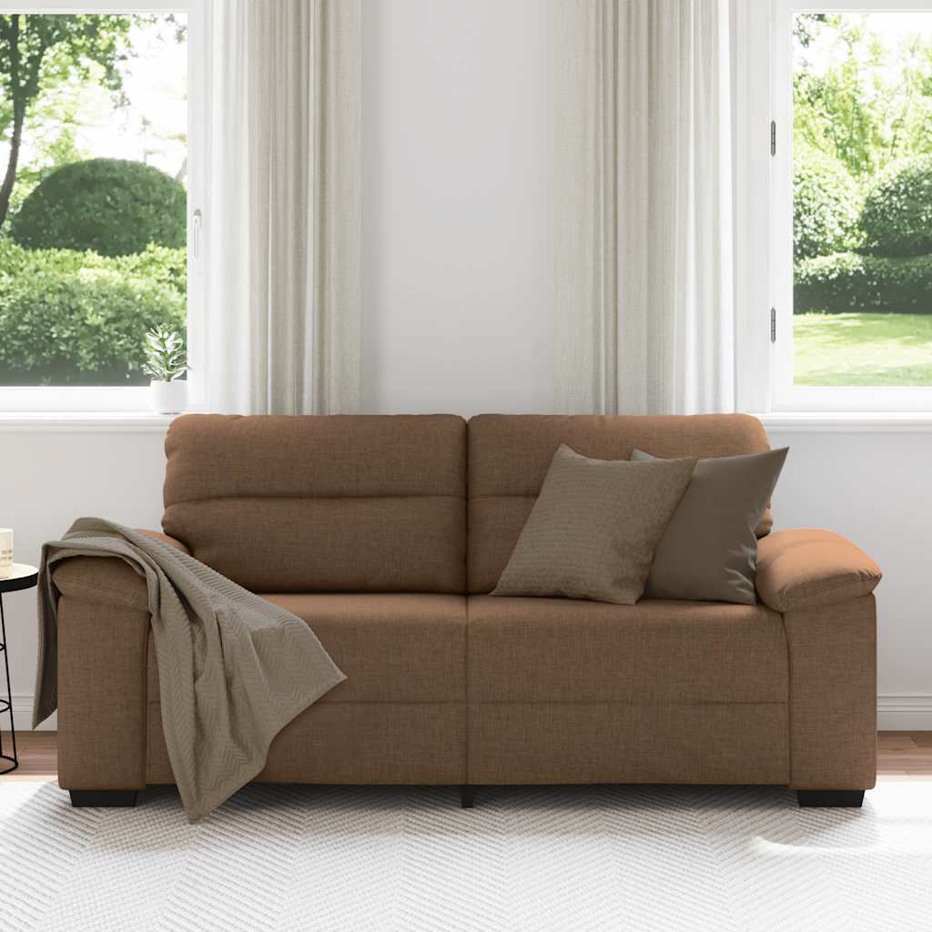2-Sitzer-Sofa Braun 180x81x84 cm Stoff