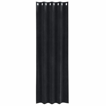 Verdunkelungsvorhänge 2 pcs Schwarz 140 x 260 cm Samt