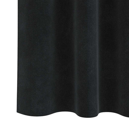 Verdunkelungsvorhänge 2 pcs Schwarz 140 x 175 cm Samt