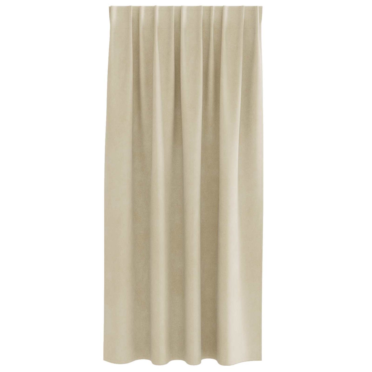 Verdunkelungsvorhänge 2 pcs Creme 140 x 175 cm Samt