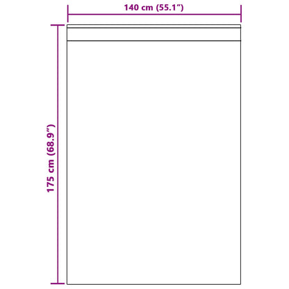 Verdunkelungsvorhänge 2 pcs Creme 140 x 175 cm Samt