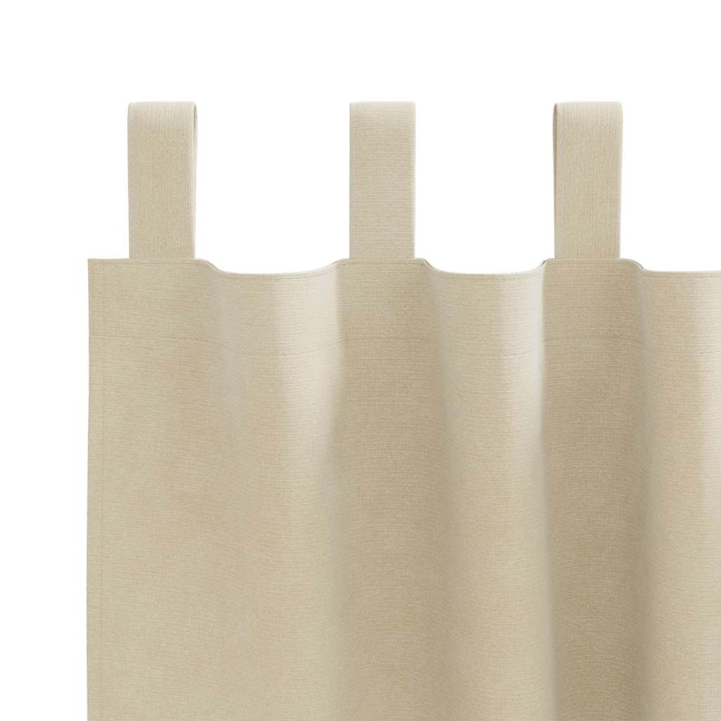 Verdunkelungsvorhänge 2 pcs Creme 140 x 140 cm Samt